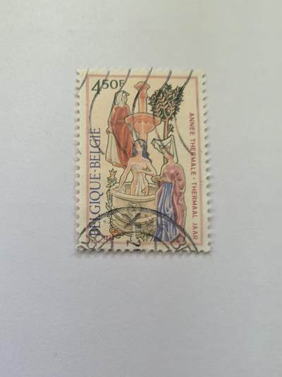 杂票 比利时邮票 洗礼1枚旧