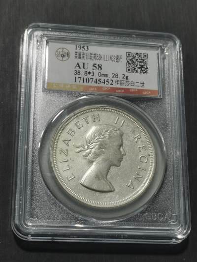 天下钱庄专场欢迎参拍 - 英属南非羚羊5先令银币