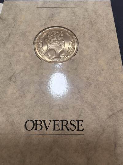 长老汇马年精选第十八场拍卖 1984新加坡1元大铜镍币，卡装