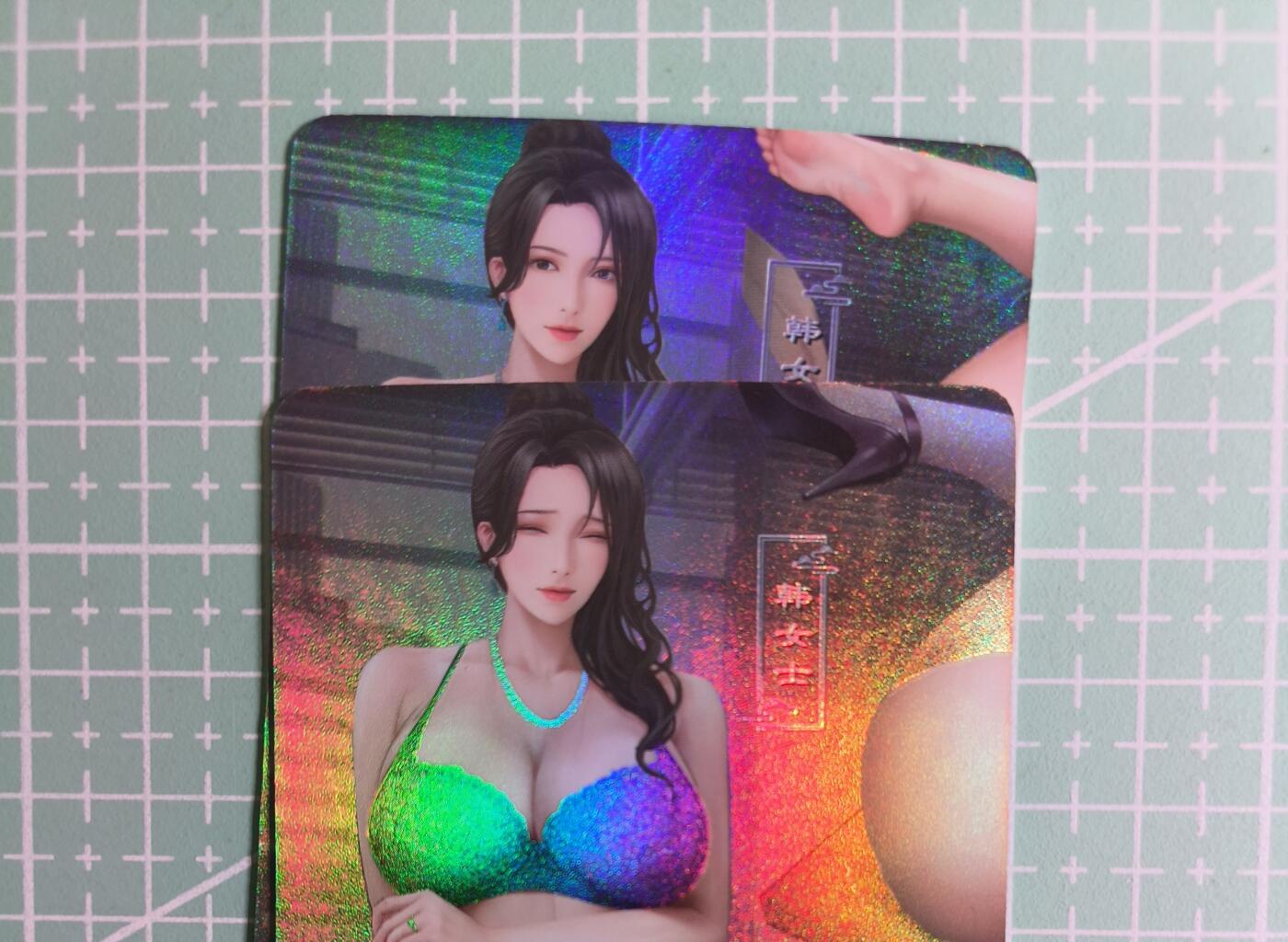 C先生卡牌 第27期 持续收拍品中…零手续费代拍 【彩闪】嘎嘎鸭《卡通人物》韩女士 双服饰 艺术