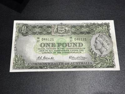 《外钞收藏家》第六百二十八期（精品百拍场）（长期征集拍品、欢迎藏友们联系合作） - 澳大利亚联邦版1元 非全新 品相如图