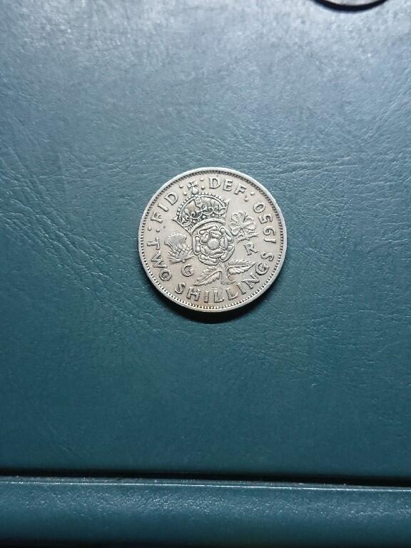 松南世界钱币——260420 英国2先令国王镍币