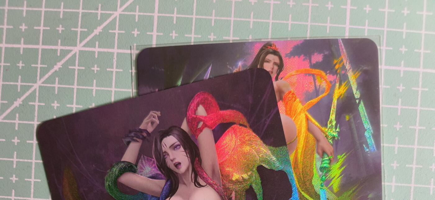 C先生卡牌 第27期 持续收拍品中…零手续费代拍 【彩闪】墨卡文化《古风系列》2张 艺术