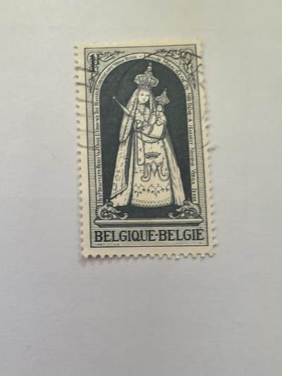 杂票 比利时邮票 木雕像1全旧雕