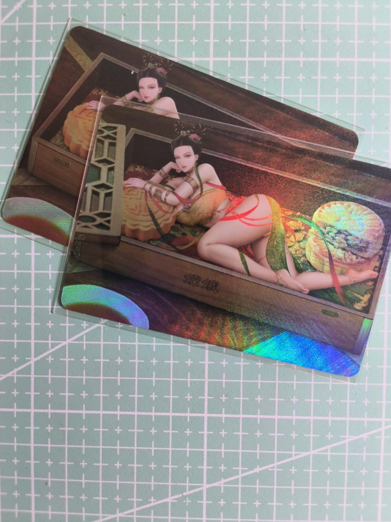 C先生卡牌 第27期 持续收拍品中…零手续费代拍 【彩闪】嘎嘎鸭《中秋限定》嫦娥 双服饰 艺术