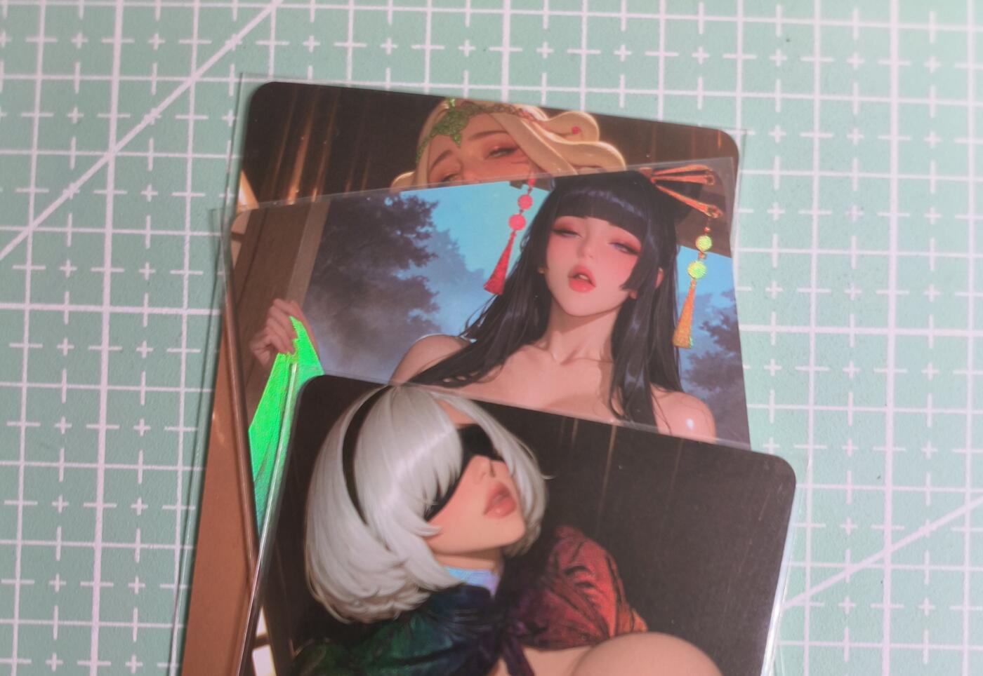 C先生卡牌 第27期 持续收拍品中…零手续费代拍 【彩闪】墨卡文化《大雷芳华》主套 3张 艺术