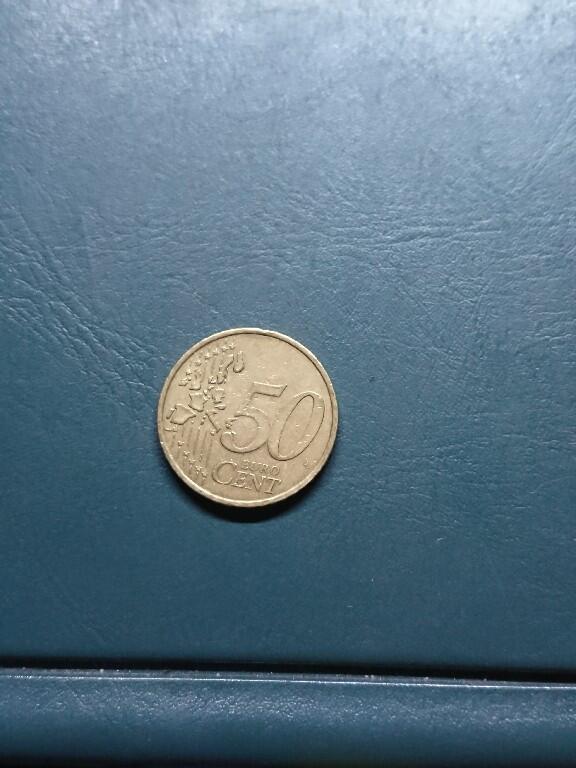 松南世界钱币——260420 德国50分欧元铜币