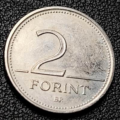 泉币菌-第228场-三月三 上巳节专场 拍品多 请提前出价 2001 匈牙利2福林 铜镍硬币 19MM