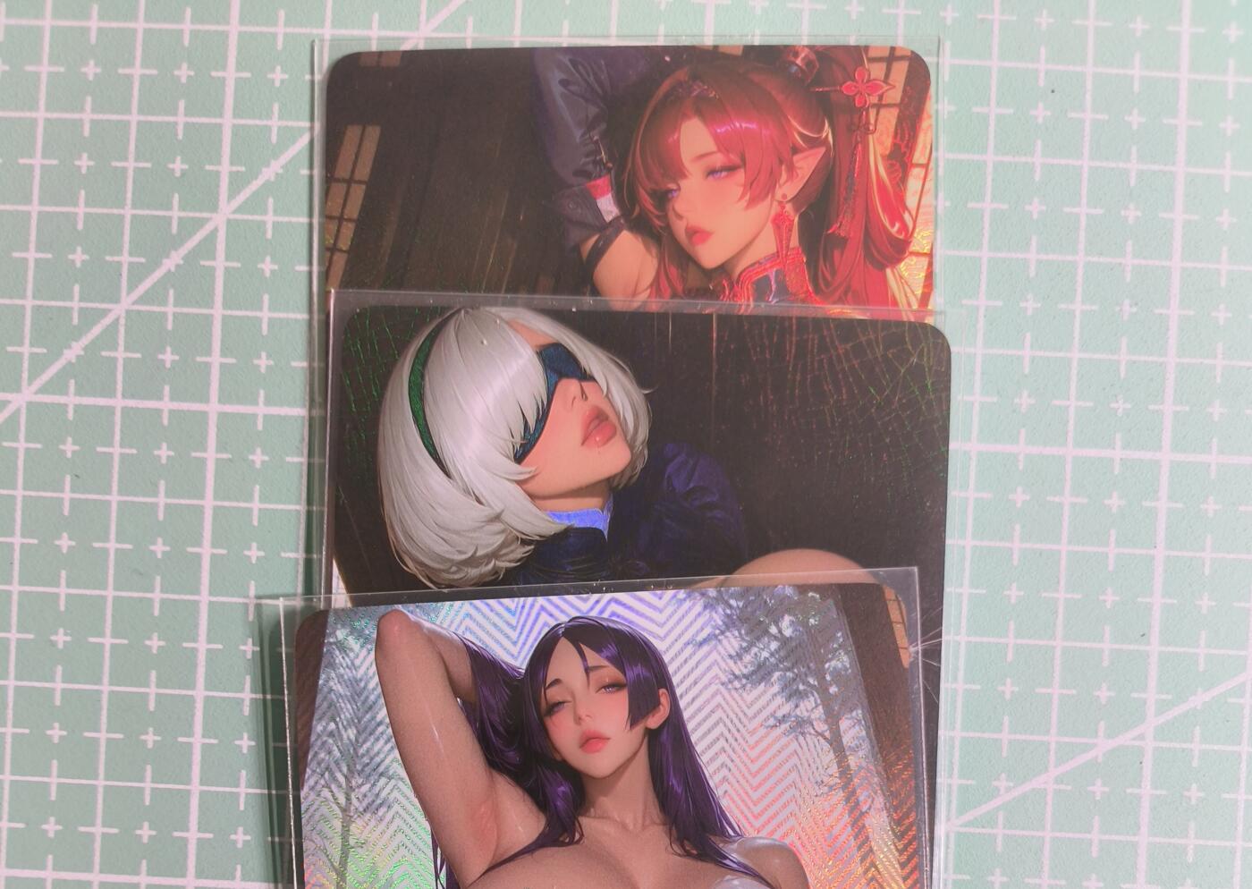 C先生卡牌 第27期 持续收拍品中…零手续费代拍 【彩闪】墨卡文化《大雷芳华》主套 3张 艺术