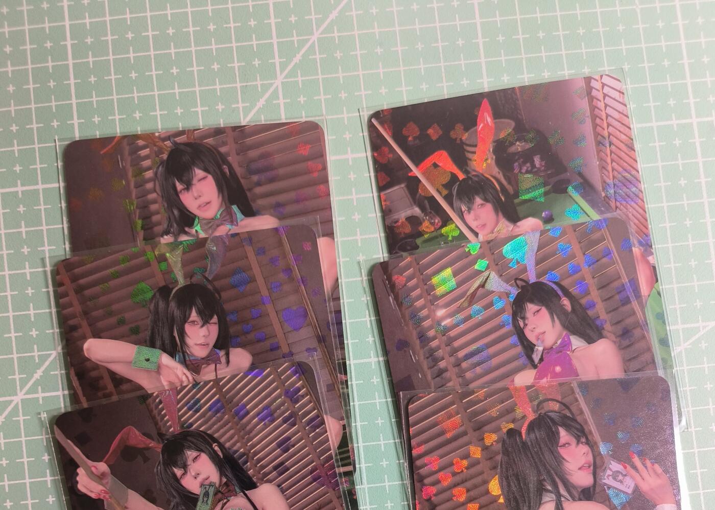 C先生卡牌 第27期 持续收拍品中…零手续费代拍 【彩闪】墨卡文化《Cosplay 系列》6张套 艺术