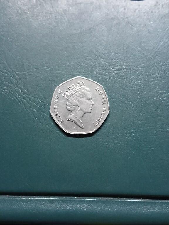 松南世界钱币——260420 英国50便士镍币