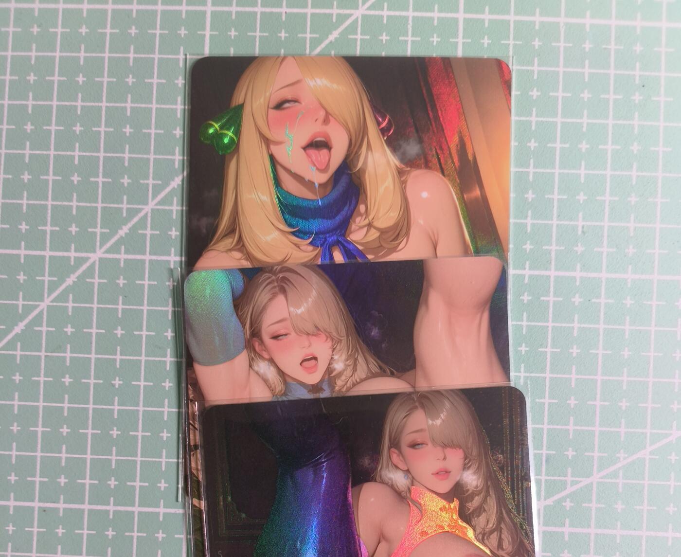 C先生卡牌 第27期 持续收拍品中…零手续费代拍 【彩闪】墨卡文化《大雷芳华》主套 3张 艺术