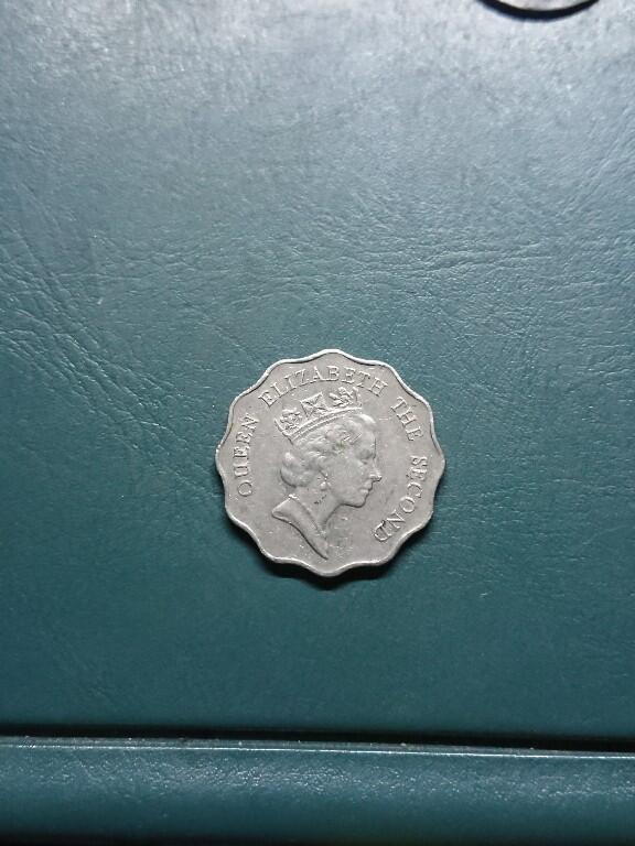 松南世界钱币——260420 香港中年女王头像2元镍币