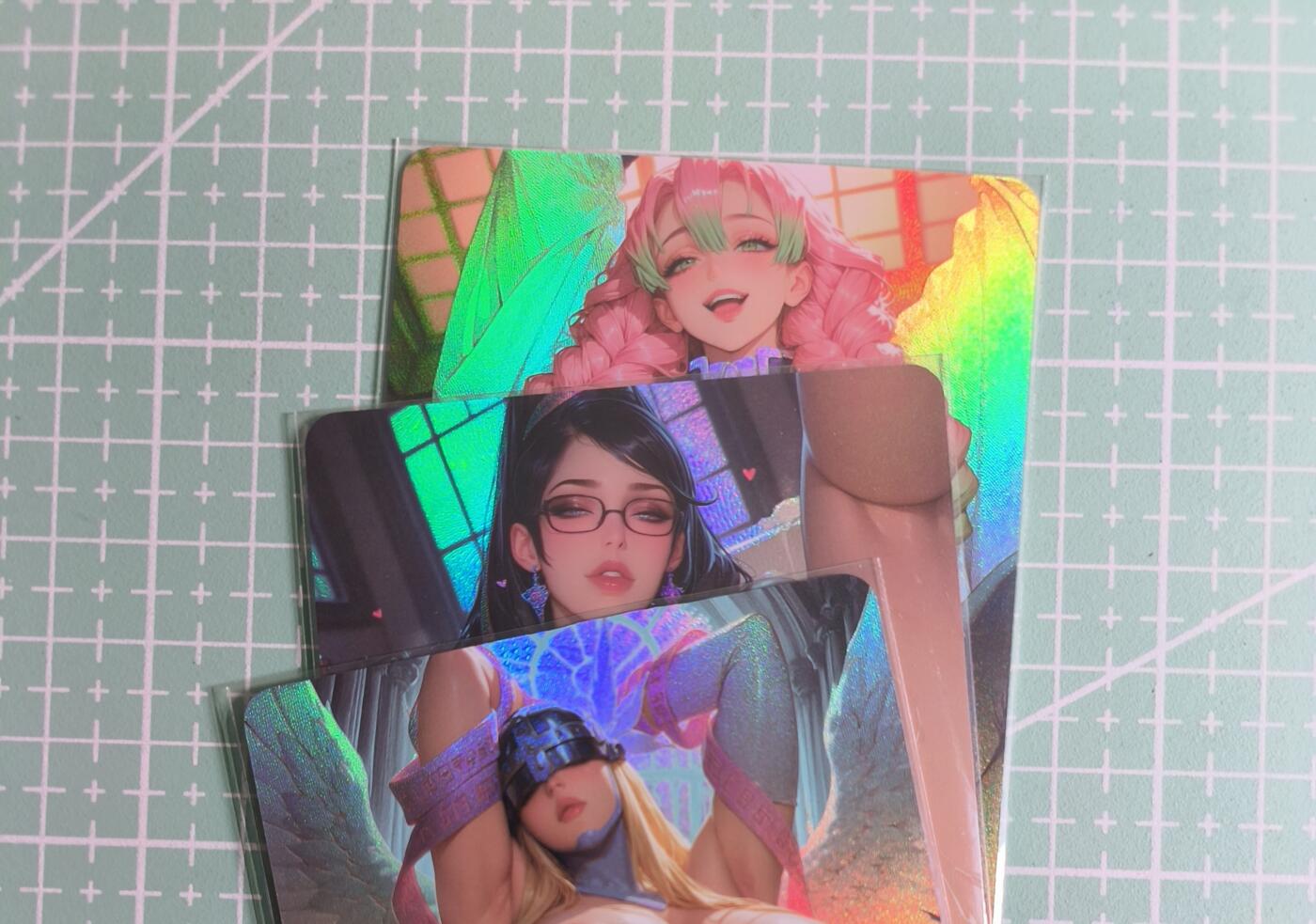 C先生卡牌 第27期 持续收拍品中…零手续费代拍 【彩闪】墨卡文化《大雷芳华》主套 3张 艺术