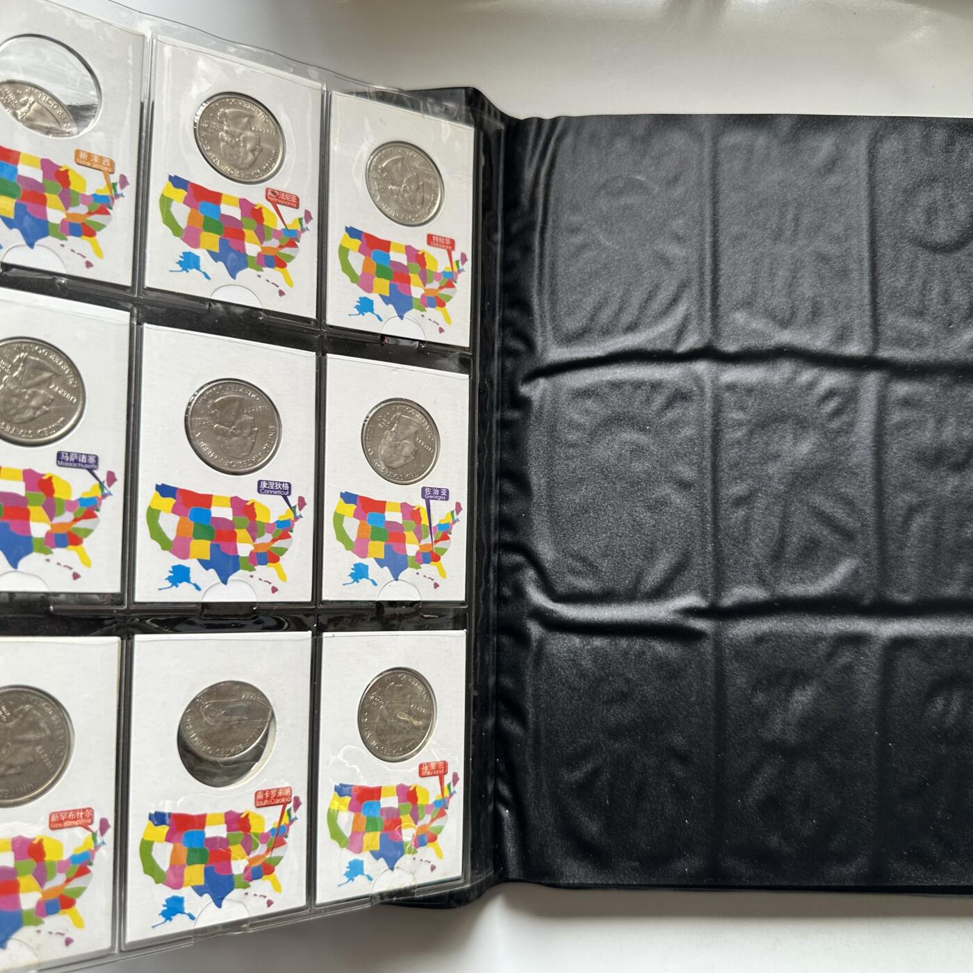 🌹外币初藏🌹🐯2026年第44场   每周二四六晚8️⃣点  世界硬币 美国50州纪念25美分硬币（1999-2008年）专用收藏册 含币