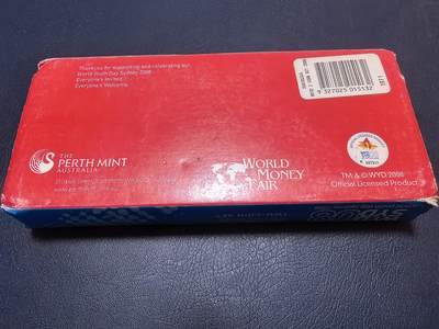 长老汇马年精选第十九场拍卖 澳大利亚2008年1元彩色铜银币套 世界青年日（本笃十六世教皇） 1盎司999银 发行量：2万5千 盒证全
