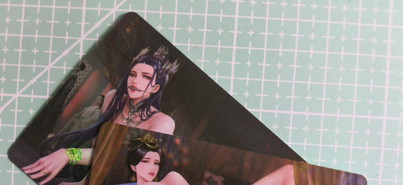 C先生卡牌 第27期 持续收拍品中…零手续费代拍 【彩闪】墨卡文化《古风系列》2张 艺术