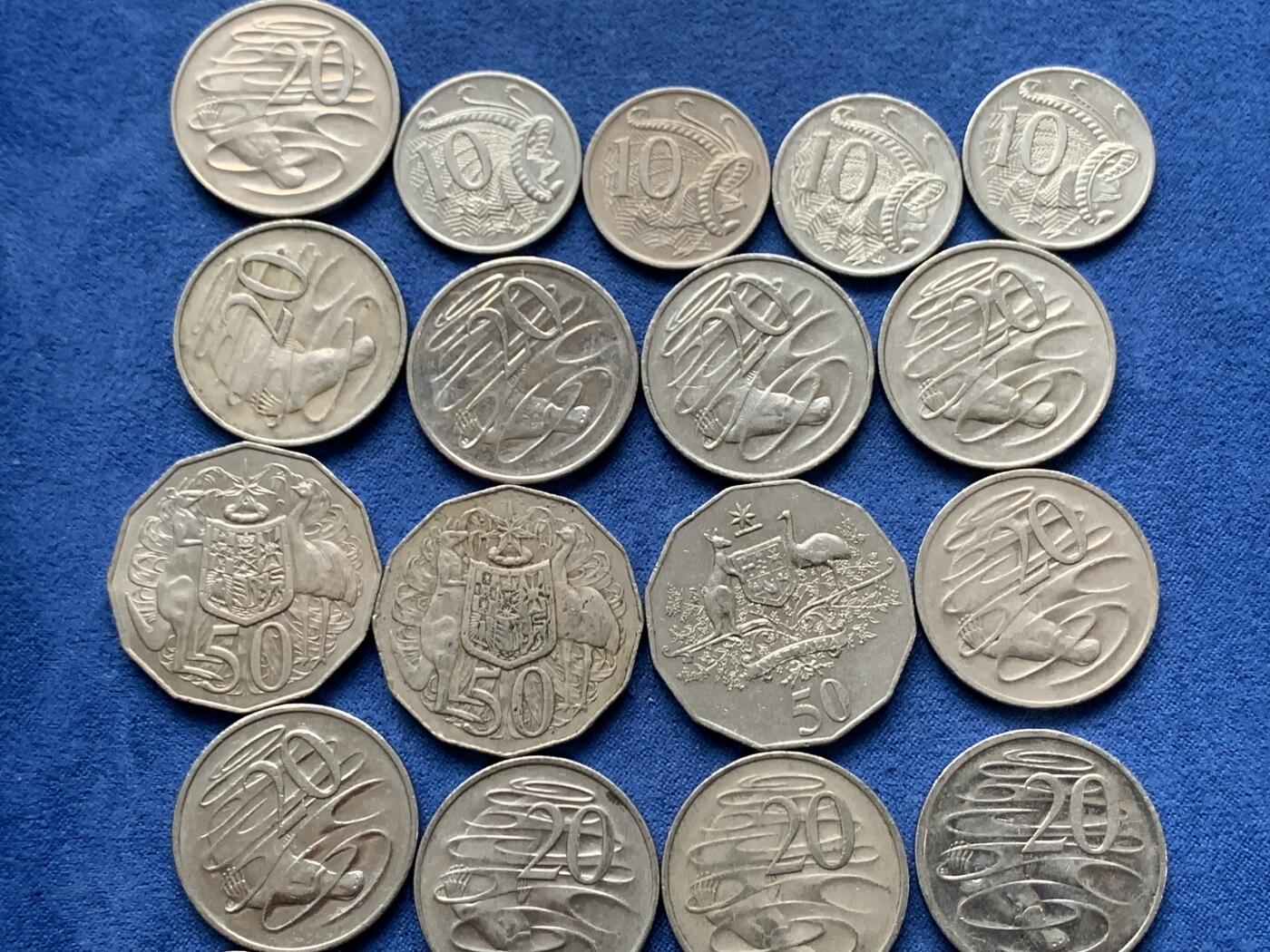 《竞宝斋》第481场 周日，周一 2场连拍 （全场包邮）20级店铺 欢迎送拍 40枚一组 澳大利亚硬币 细节见图