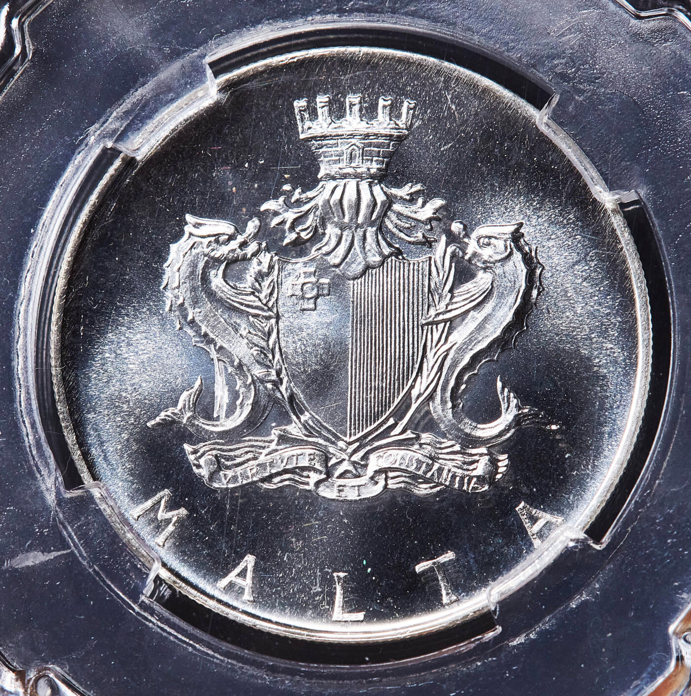 【俄甄集藏】满园春色-2026年(051)04-22星期三 晚 19:30 全场包邮 马耳他1974年历史人物系列-纪念考古学家乔瓦尼·弗朗切斯科·阿贝拉2里拉银币，信泰 MS67，转光品相，重10克，987银，发行量25000枚