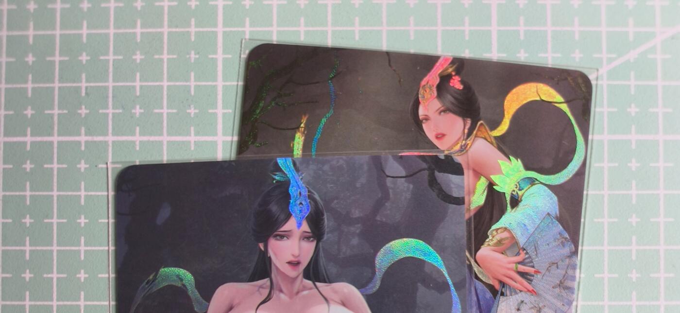 C先生卡牌 第27期 持续收拍品中…零手续费代拍 【彩闪】墨卡文化《古风系列》 2张 艺术