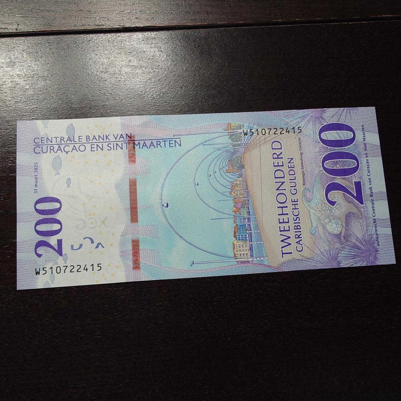 世界钱币～微拍第245期暨2026年第26期  新货卖剩品种部分上架提供选购【有看中的就一开始就出价，别为了晚付几天押金拖到最后，这里没出价的只要群里卖掉了就会撤】 2025年库拉索和圣马丁200 全新绝品尾号415