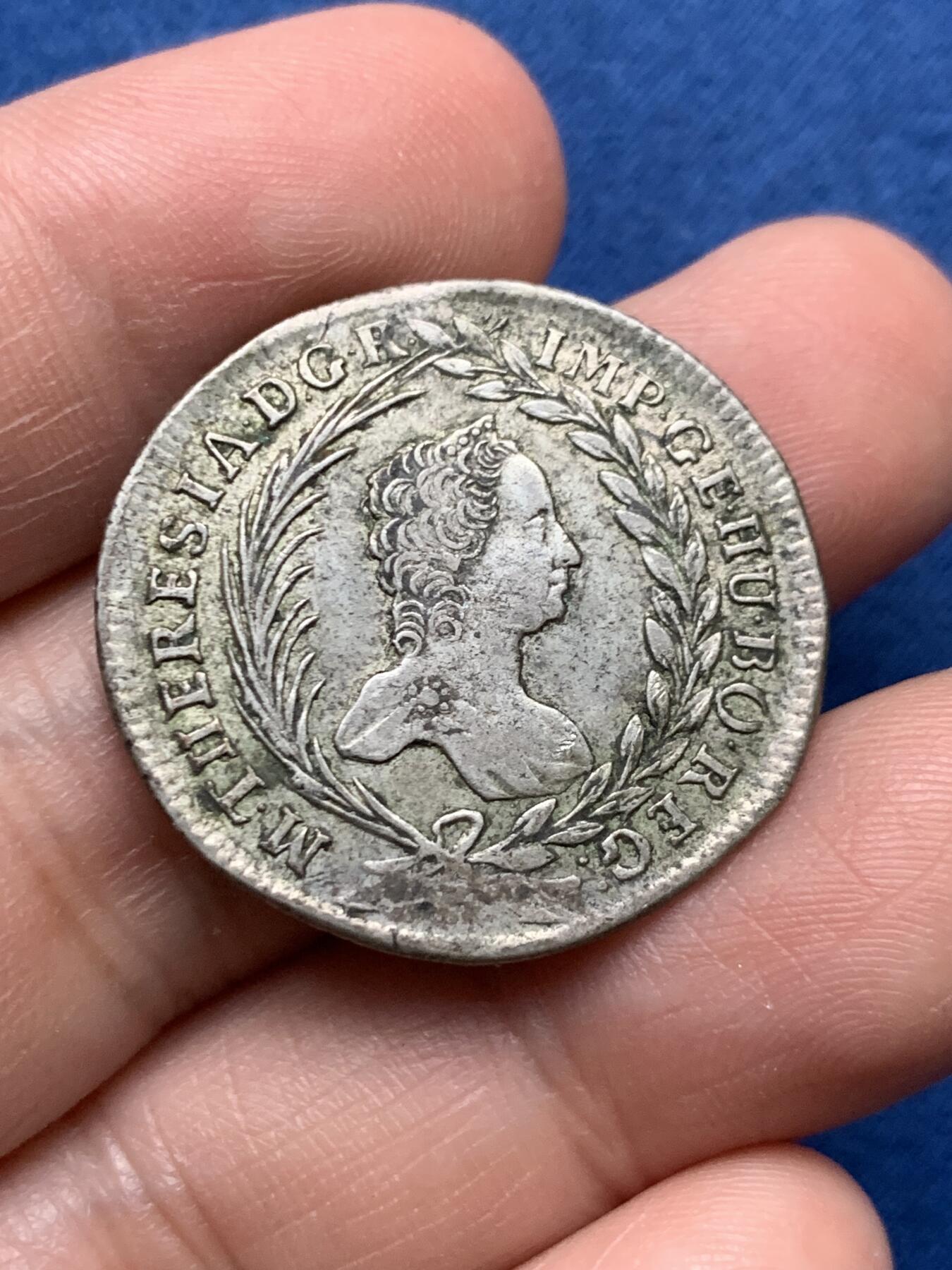 《竞宝斋》第481场 周日，周一 2场连拍 （全场包邮）20级店铺 欢迎送拍 神罗奥地利20克鲁泽双头鹰银币