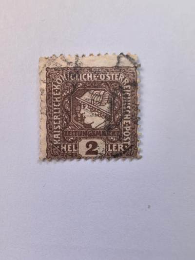杂票 奥地利邮票早期 墨丘利像1枚旧