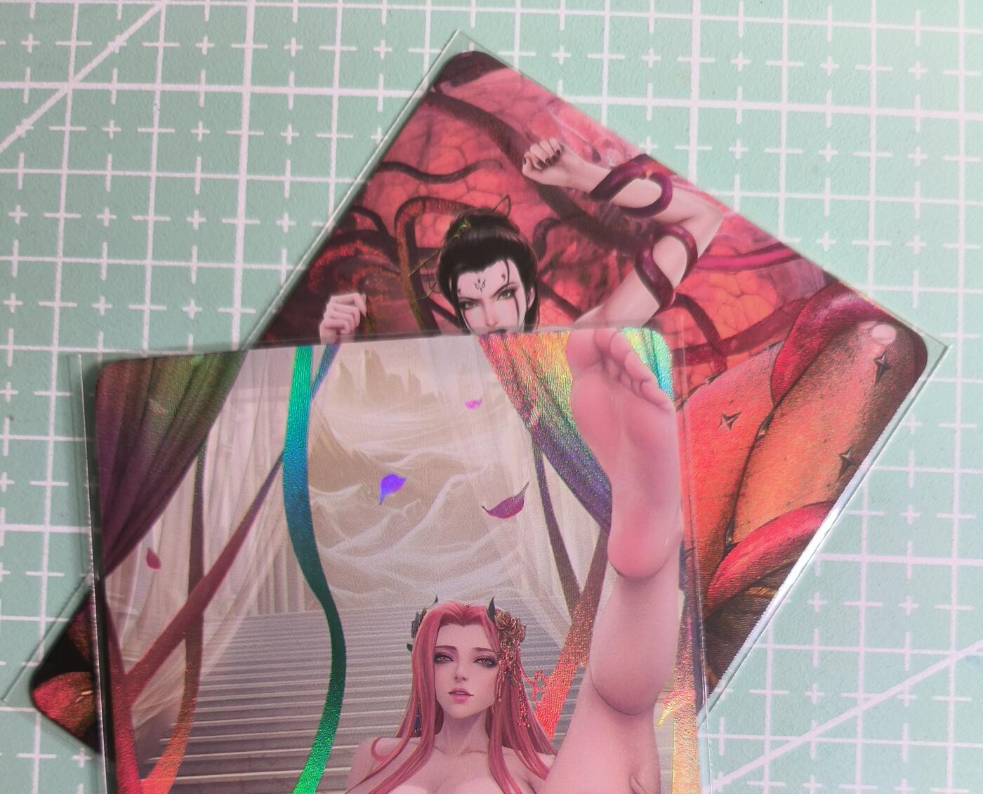 C先生卡牌 第27期 持续收拍品中…零手续费代拍 【彩闪】墨卡文化《古风系列》2张 艺术