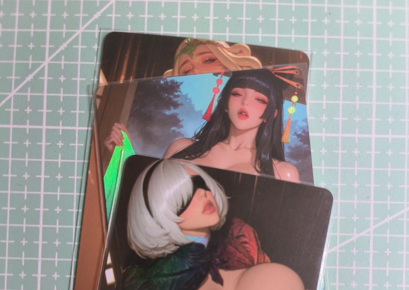 C先生卡牌 第27期 持续收拍品中…零手续费代拍 【彩闪】墨卡文化《大雷芳华》主套 3张 艺术