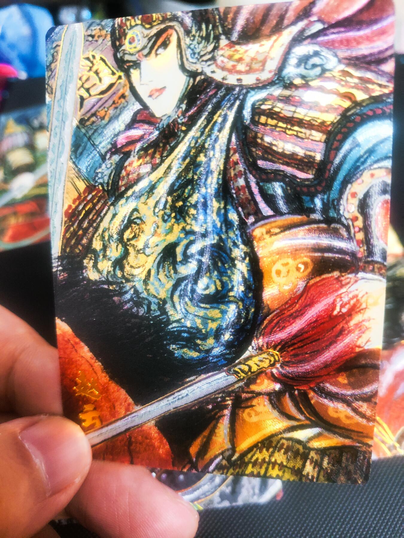 【持续收拍品】-琦卡当当铺～第42期★★~支持寄存★★~【9点40结束】扫码加群抽[包邮券]~ 昆仑万象 权迎东 手绘汉甲 五虎将 折光粗闪一套 5张