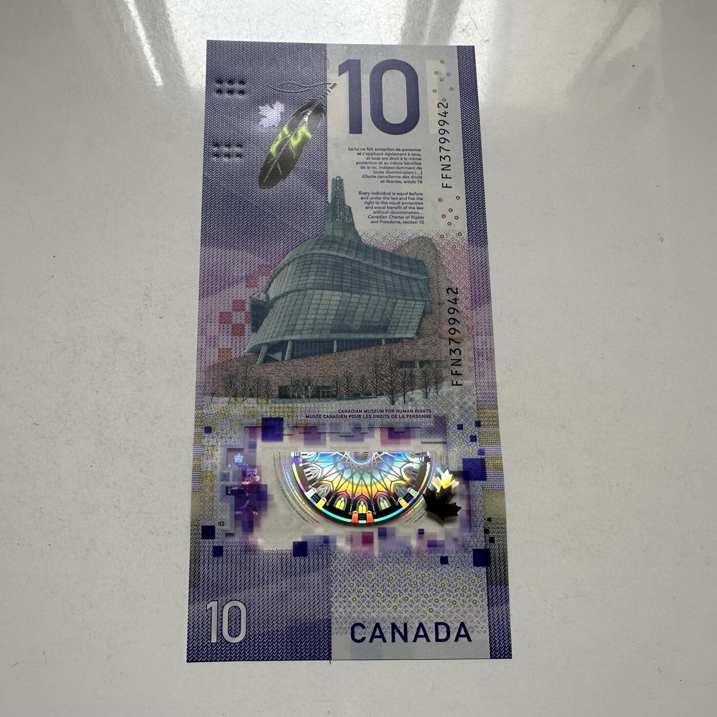 🌹外币初藏🌹🐯2026年第44场   每周二四六晚8️⃣点  世界硬币 加拿大 2018年 维奥拉·德斯蒙德主题 10加元塑料钞