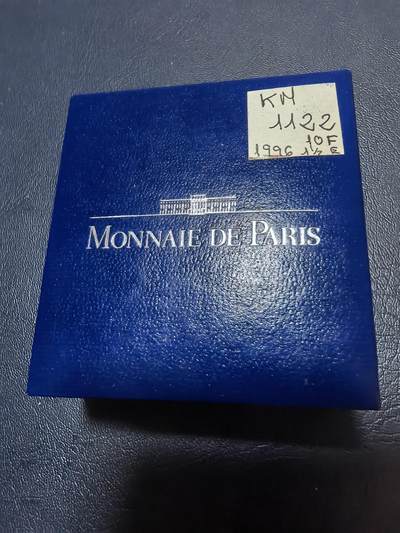 长老汇马年精选第十九场拍卖 法国1996年10法郎/1.5欧双币值精制银币 欧洲博物馆珍宝系列-横笛演奏者（马奈名画）22.2克900银 发行量：1万5千 盒证全‘