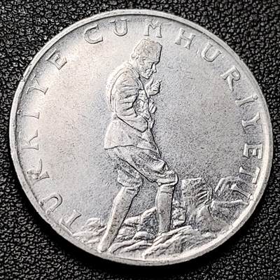 泉币菌-第228场-三月三 上巳节专场 拍品多 请提前出价 - 大币 土耳其 2.5里拉合金钢硬币 1975年 30.0毫米9.0克