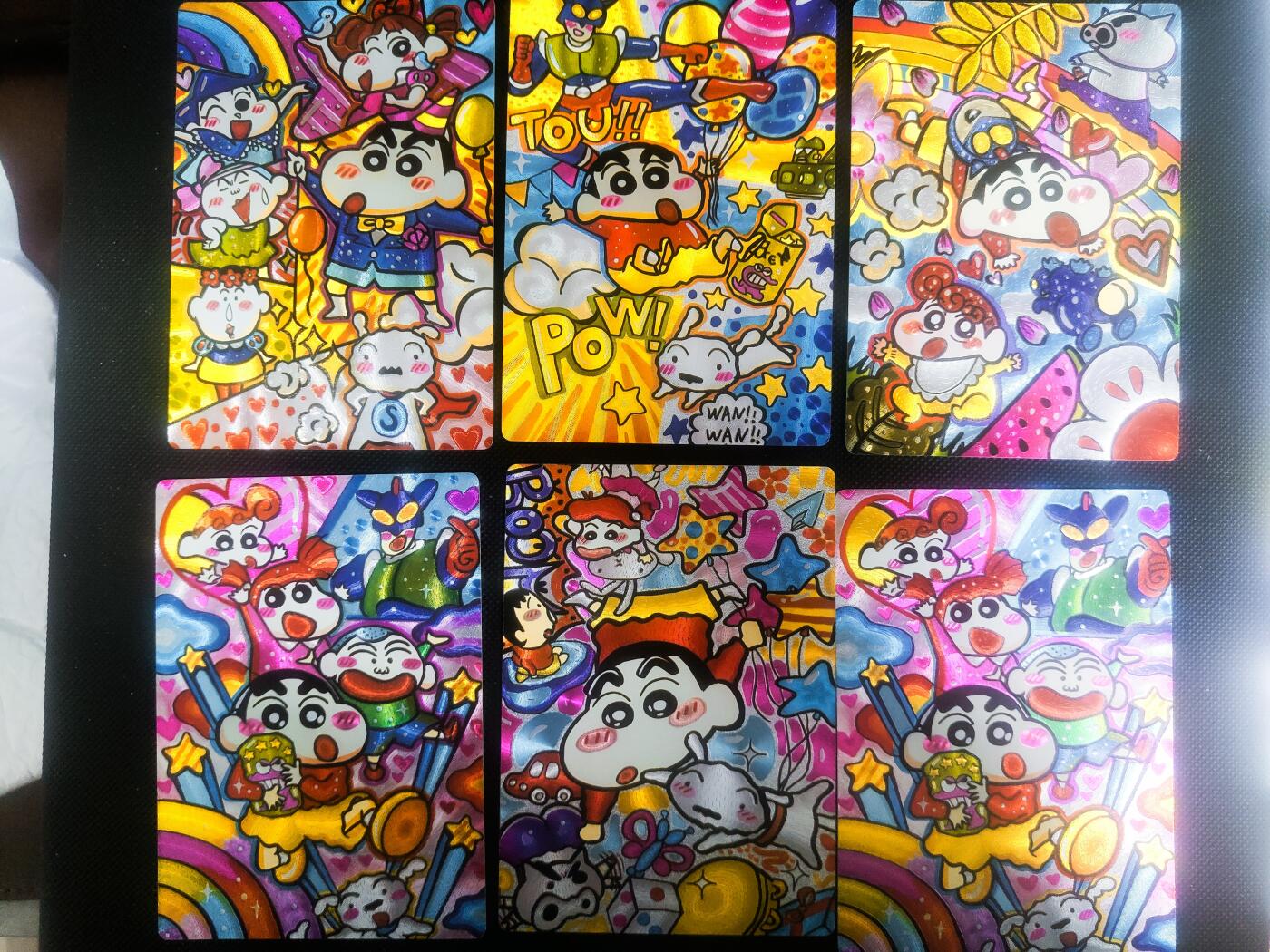 【持续收拍品】-琦卡当当铺～第42期★★~支持寄存★★~【9点40结束】扫码加群抽[包邮券]~ 奇典 蜡笔小新 粗闪  6张（全不同）1套