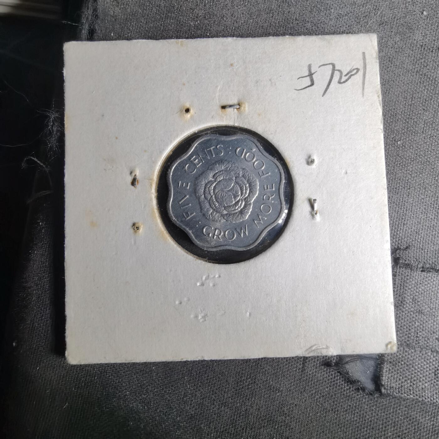 沼泽如烟--第1057场 塞舌尔1972年五分FAO