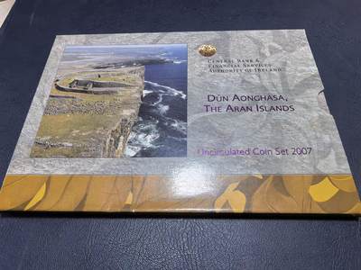 长老汇马年精选第十八场拍卖 2007爱尔兰阿伦岛欧元官方8枚套币，卡装