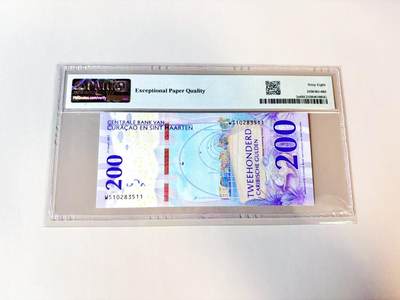 【Blue Auction】世界纸币精拍第811期——18级TOP拍卖/信誉/品质/专业/高效💫 【无47 最新IBNS获奖钞】库拉索 2025年200盾 最高值 PMG68EPQ 高分 设计精美