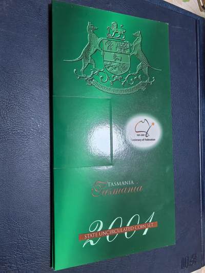 长老汇马年精选第十八场拍卖 2001澳大利亚联邦百年塔斯马尼亚3枚卡装，限量版，克书70多美金