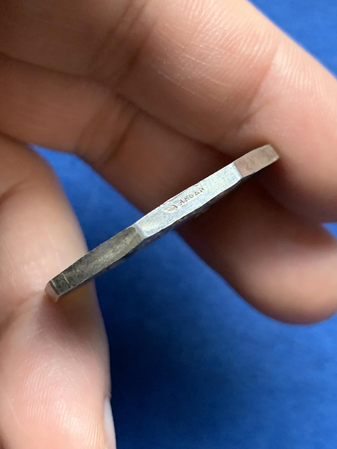 《竞宝斋》第481场 周日，周一 2场连拍 （全场包邮）20级店铺 欢迎送拍 法国维纳公证人八角银质代币 16克 32.4mm 丰饶角银标