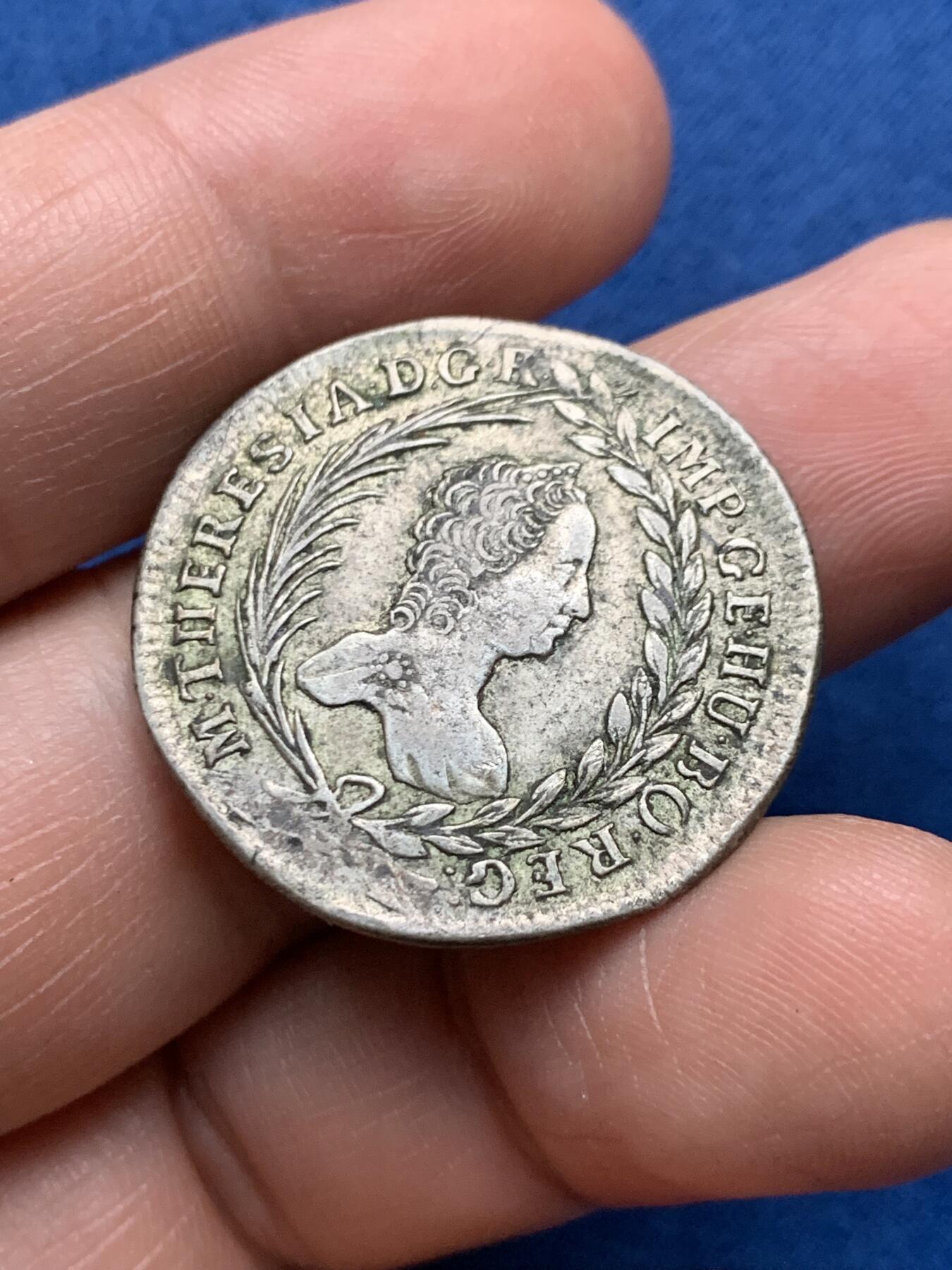 《竞宝斋》第481场 周日，周一 2场连拍 （全场包邮）20级店铺 欢迎送拍 神罗奥地利20克鲁泽双头鹰银币