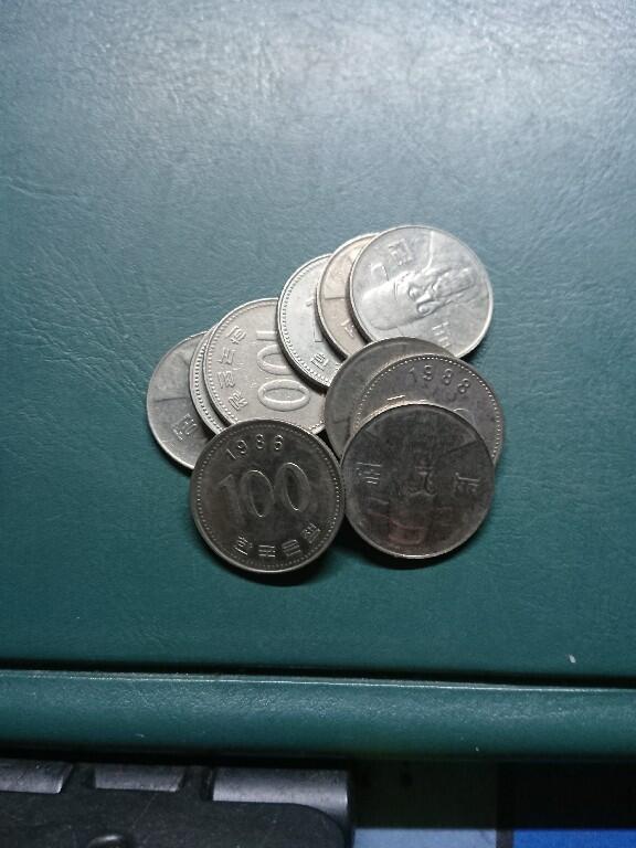 松南世界钱币——260420 韩国100元新版镍币10枚合计1000元2