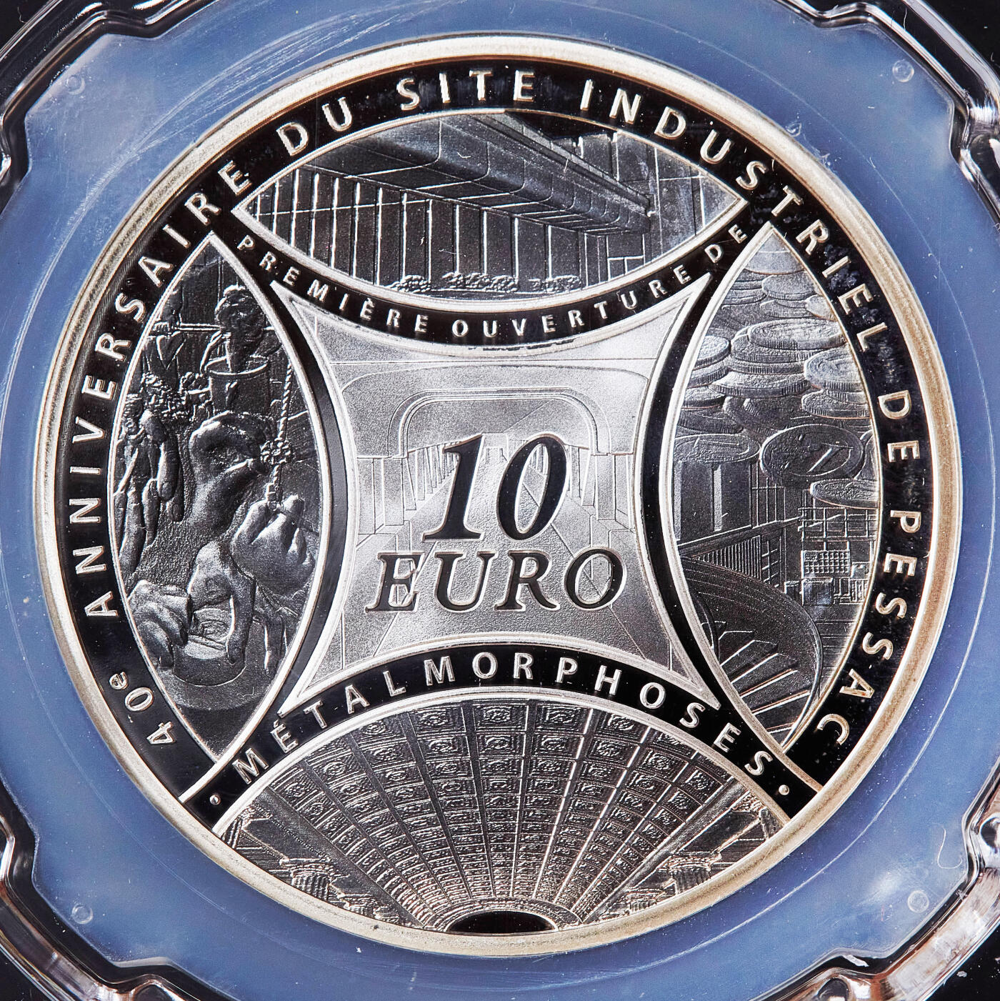 【俄甄集藏】满园春色-2026年(051)04-22星期三 晚 19:30 全场包邮 法国2013年纪念陪萨克工业园区成立40周年10欧元精制银币，信泰 PF70UC，罗蒂的“播种者”图案设计经典，重22.2克，900银，发行量6348枚