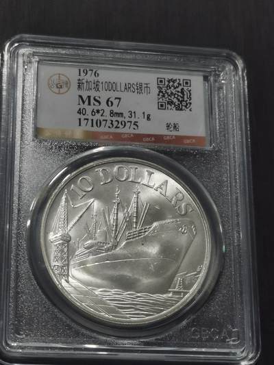 天下钱庄专场欢迎参拍 - 新加坡10元银币