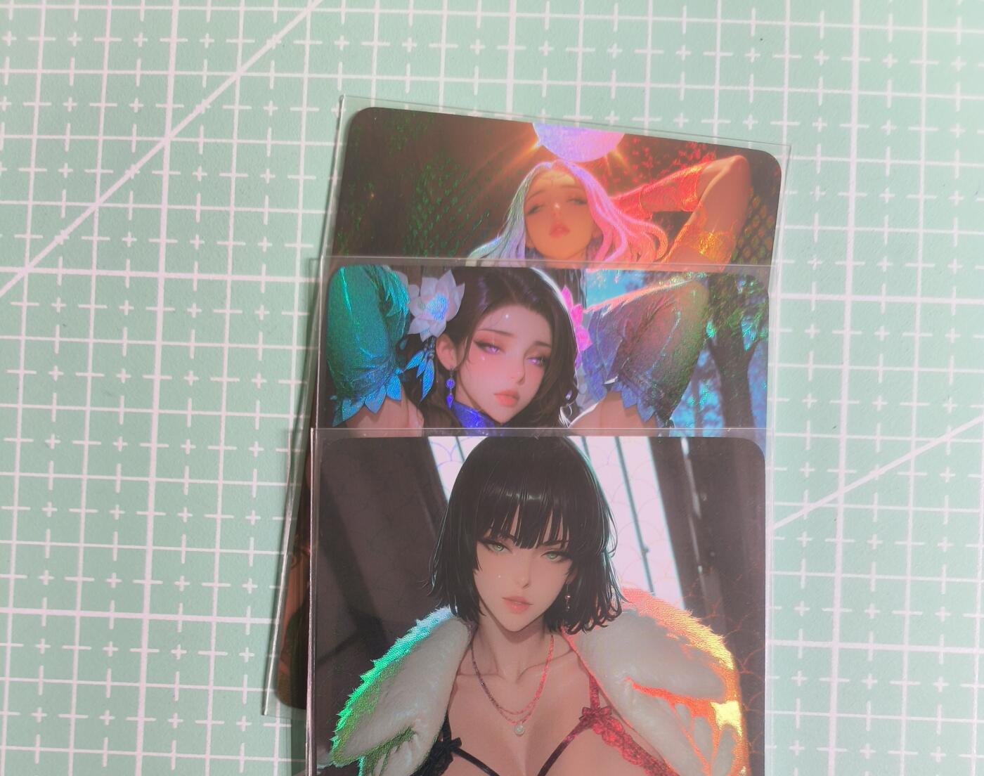 C先生卡牌 第27期 持续收拍品中…零手续费代拍 【彩闪】墨卡文化《大雷芳华》主套 3张 艺术