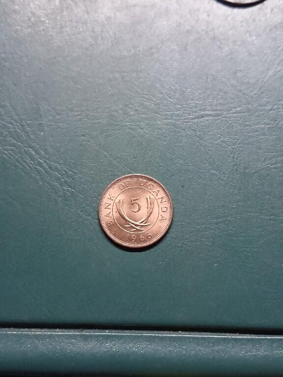 松南世界钱币——260420 乌干达5分铜币