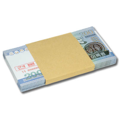 2005年朝鲜-第四版纸币200元小章版-票样整刀100张小章版全零票样，整刀100张 2005年朝鲜-第四版纸币200元小章版-票样整刀100张小章版全零票样，整刀100张