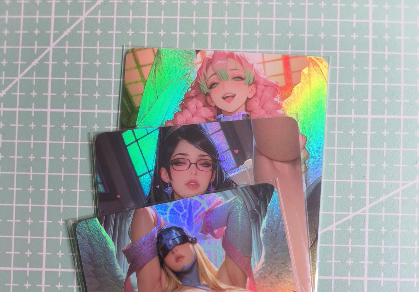 C先生卡牌 第27期 持续收拍品中…零手续费代拍 【彩闪】墨卡文化《大雷芳华》主套 3张 艺术