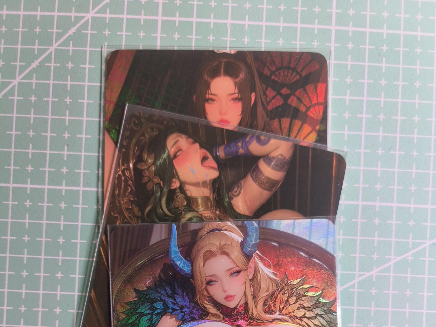 C先生卡牌 第27期 持续收拍品中…零手续费代拍 【彩闪】墨卡文化《大雷芳华》主套 3张 艺术