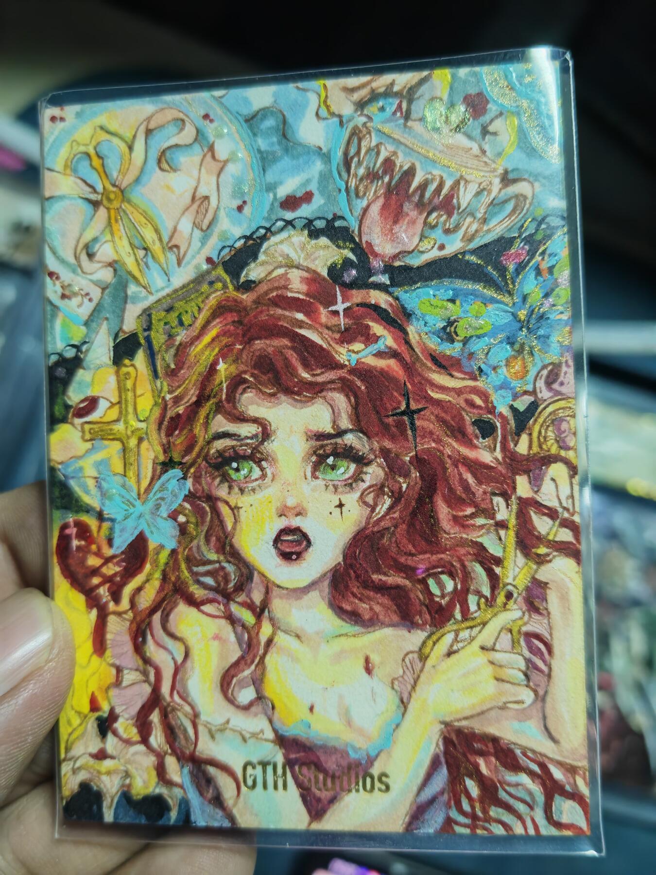 第111期阳大大卡牌拍卖第111期（持续收拍品，周五晚上九点截拍，进群福利早知道） 【手绘卡】八月浆果 七大罪 暴怒 绝色手绘卡1/1