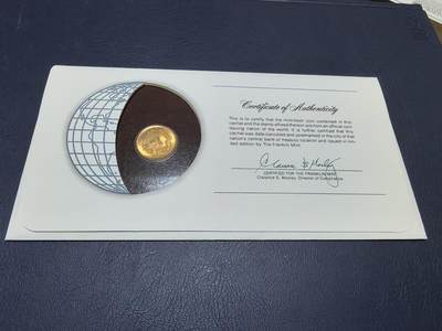 长老汇马年精选第十八场拍卖 美国富兰克林造币厂包装埃及邮币封首日封，含1枚10米尔铜币